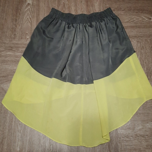 High Low Color Block Skirt - Picture 6 of 7